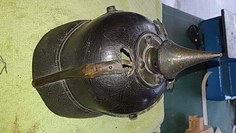 Leather helmet for restoration