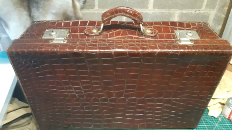 Leather briefcase restored by Devon Leather Care