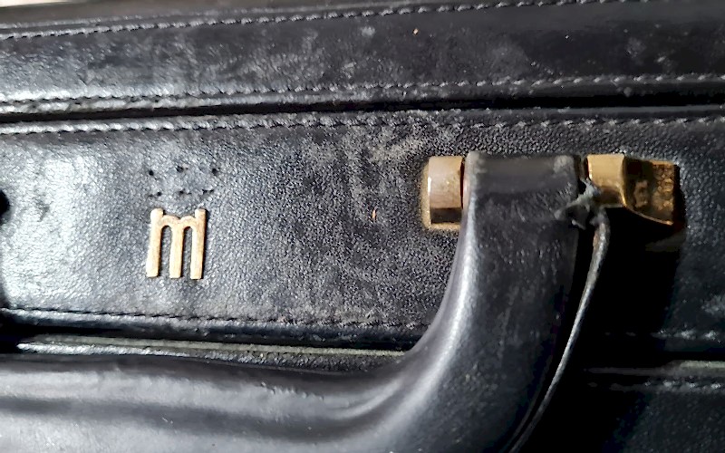HRH briefcase before renovation