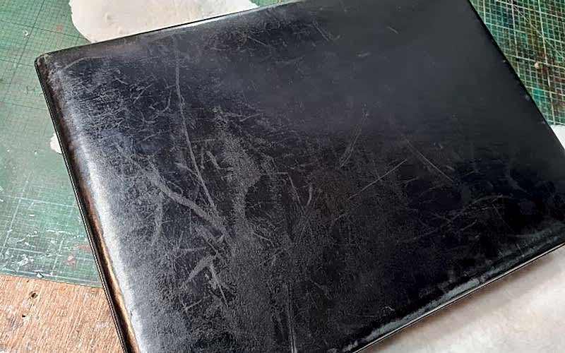 HRH briefcase before renovation