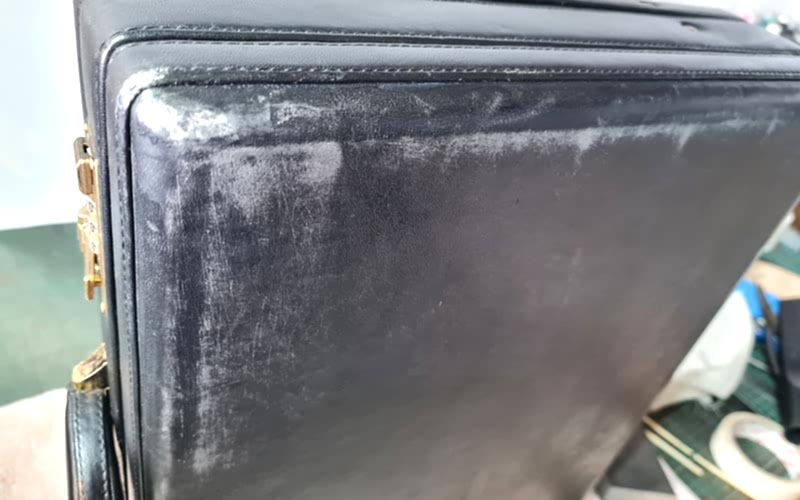 HRH briefcase before renovation